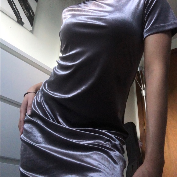 ZARA Velvet Midi Dress - Picture 4 of 4